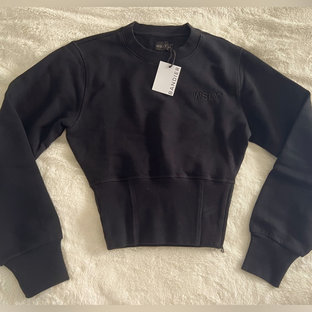 Bandier WSLY cropped sweatshirt size xs